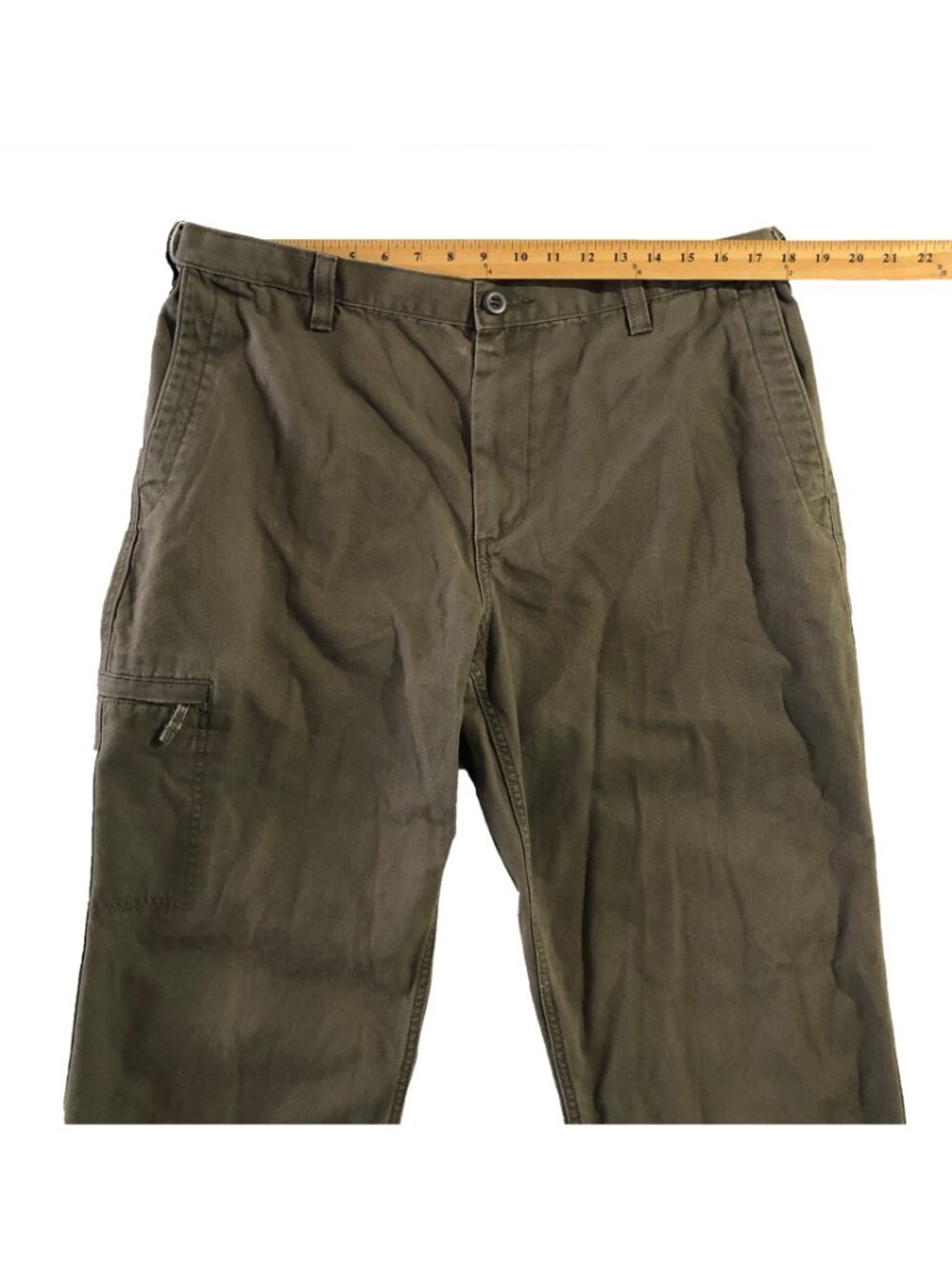 Dockers Pants Mens Waist 36 Green Canvas D3 Classic Utility Cargo Pocket - Picture 5 of 7